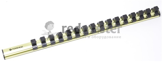 Планка-держатель магнитная для головок 3/8"на 16 предметов Forsage F-819312M