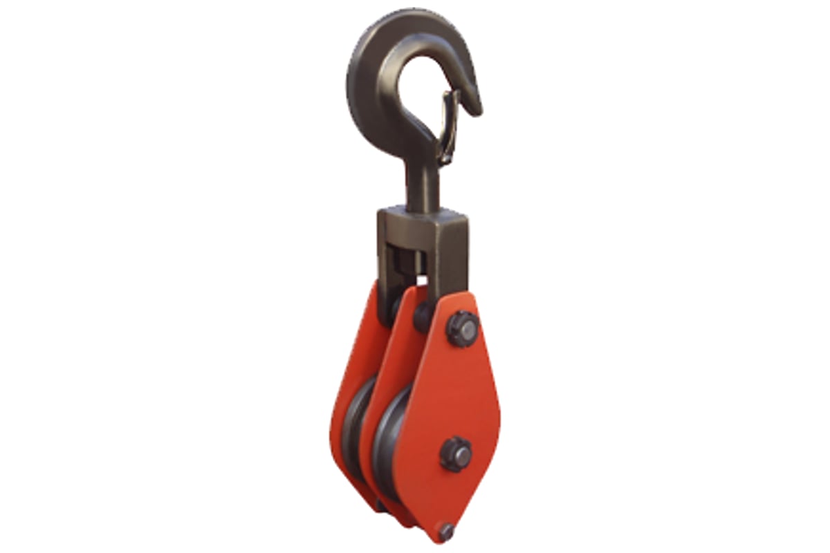 Блок монтажный двухрольный с крюком HQG(L) K2-5,0 т (G)  TOR 11552