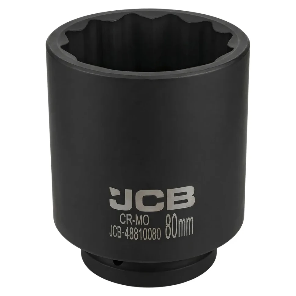 Головка ударная глубокая 80мм (12гр.), 1"  JCB JCB-48810080