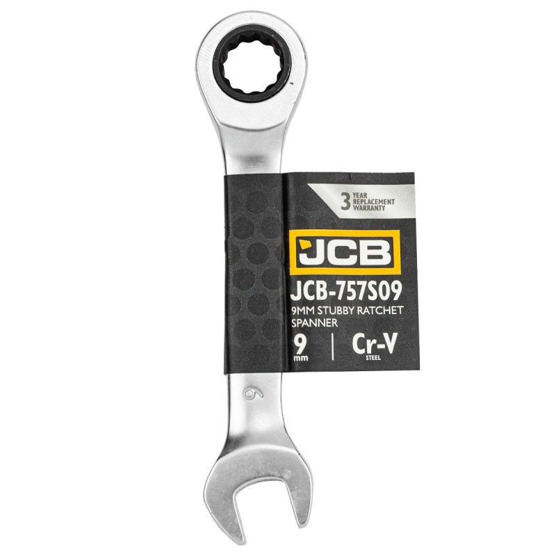 Ключ трещоточный короткий 9мм - JCB JCB-757S09