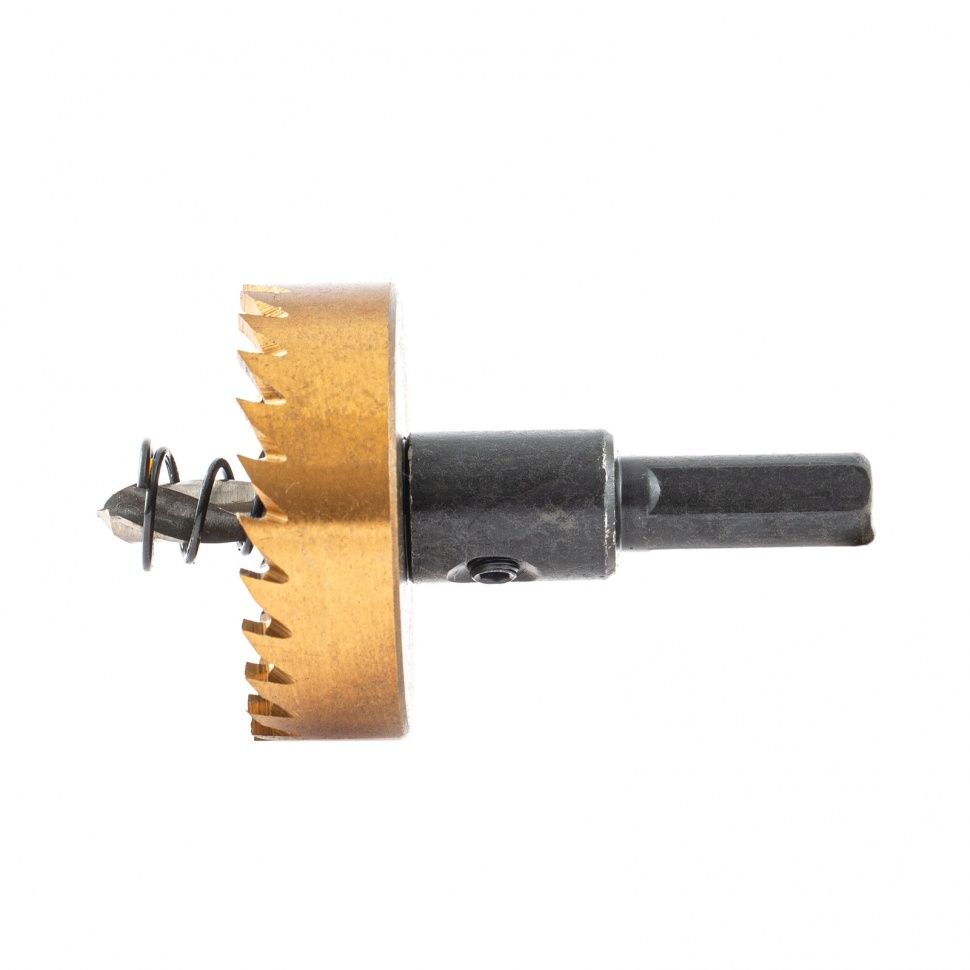 Коронка по металлу HSS, 42 mm, нитридтитановое покрытие  Denzel 724114