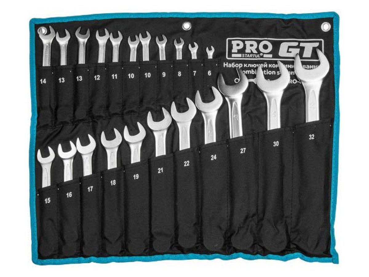 Набор ключей комбинир. 6-32mm 22шт PRO  GT (полотно) STARTUL PRO-81022