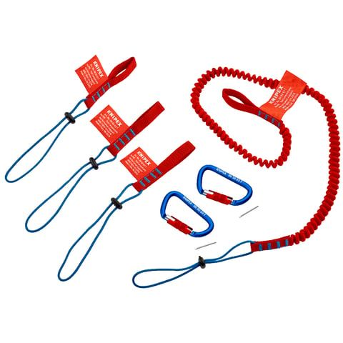Набор для фиксации инструмента,  стропа, три адаптера, два карабина  KNIPEX 005004TBK
