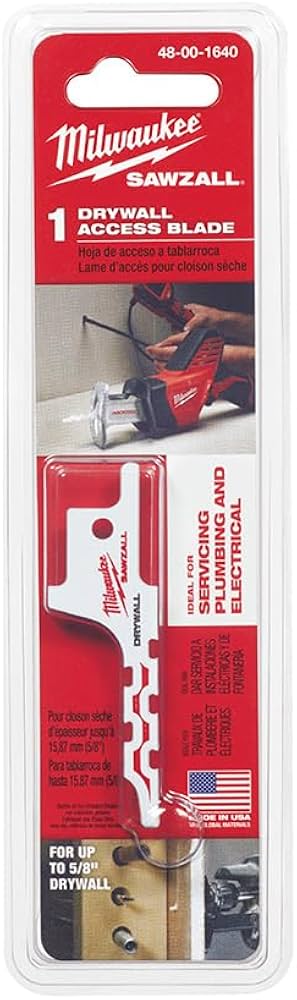 Полотно к сабельной пиле SAWZALL Drywall (1 шт / 63 мм / BIM / гипсокартон) MILWAUKEE ...Milwaukee 48001640