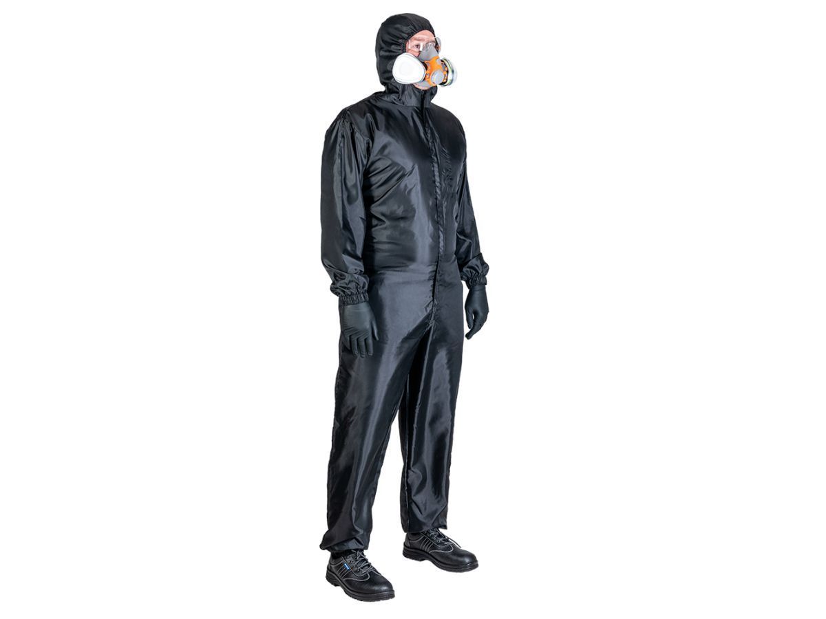 Защитный комбинезон многоразовый JPC75-BL (р-р XL) (Цвет: черный) JETA SAFETY JPC75-BL-XL