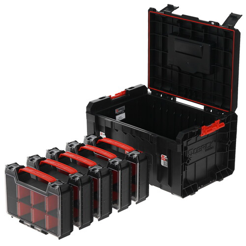 Набор ящиков для инструментов System PRO ToolBox 2.0 + 5 PRO Organiser Multi (черный)  ...QBRICK Z257776PG001