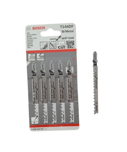 Пилка для лобзика T 144 DF Speed for Hard Wood (5 шт) BOSCH 2.608.634.567