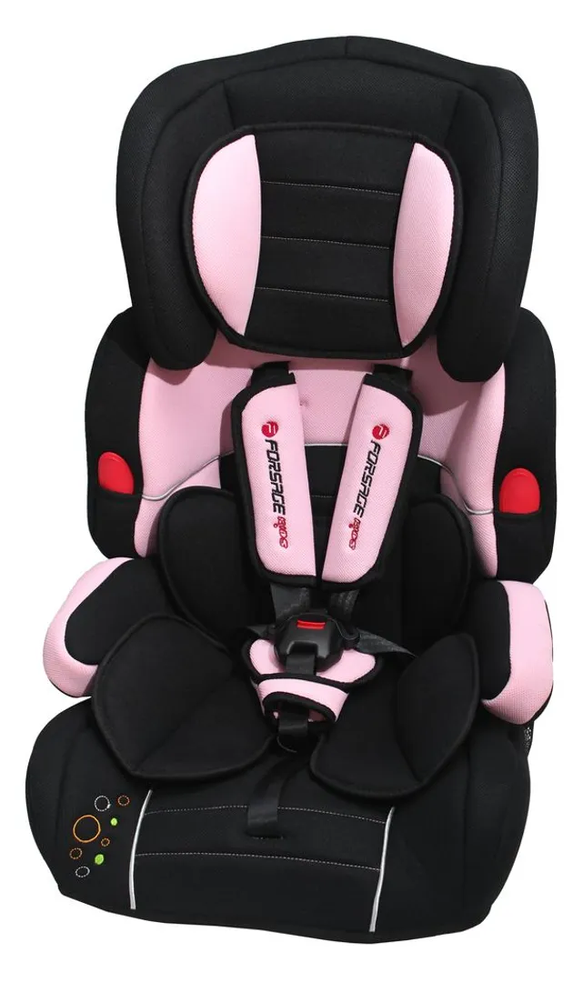 Кресло детское black/pink 9-36кг  Forsage BAB001-S3