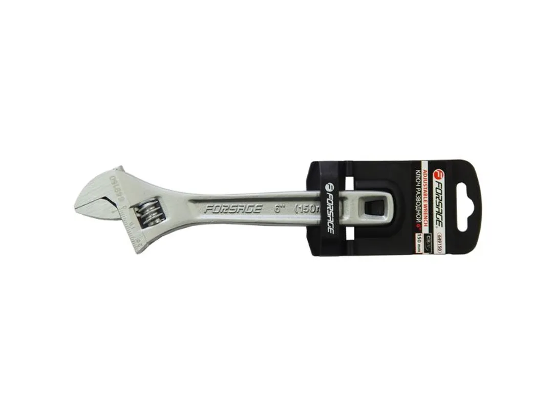 Ключ разводной Profi CRV 6"-150мм (захват 0-20мм) Forsage F-649150