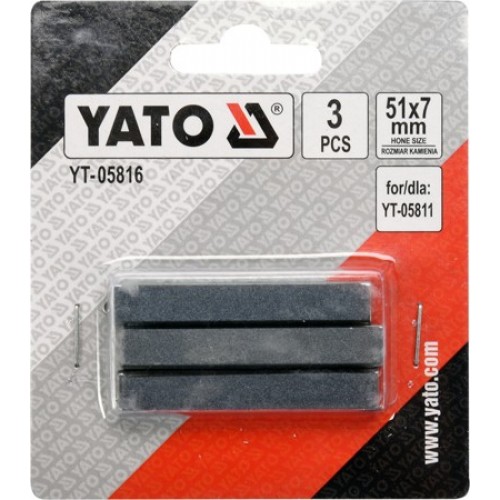 Комплект камней 51х7mm к хону yt-05811 (3шт.)  YATO YT-05816