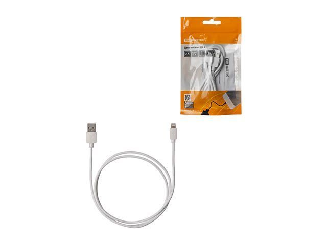 Дата-кабель, ДК 6, USB - Lightning, 1 м, белый  TDM SQ1810-0306