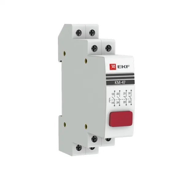 Кнопка модульная КМ-47 (красная) PROxima EKF mdb-47-red-pro