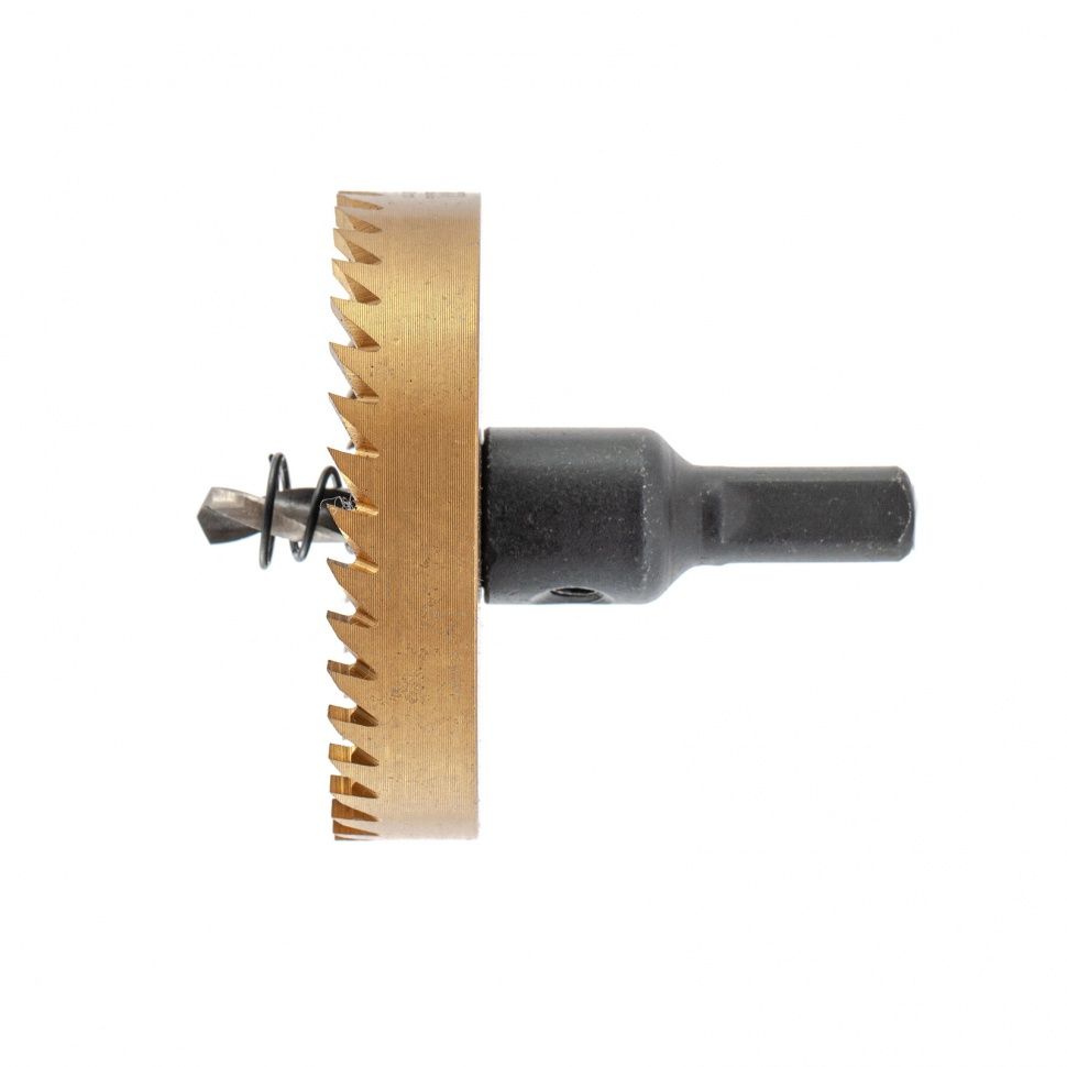 Коронка по металлу HSS, 68 mm, нитридтитановое покрытие  Denzel 724122