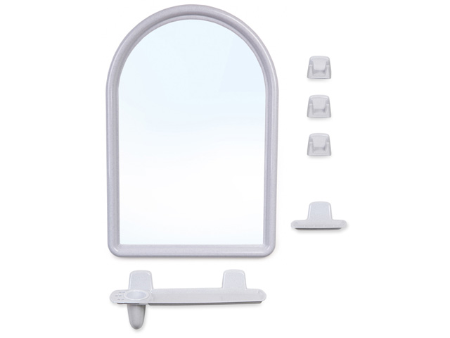 Набор для ванной Berossi 56, белый мрамор (зеркало 360х520 mm)  BEROSSI НВ05604000