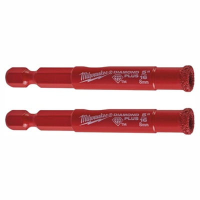 Коронка алмазная Diamond Plus 8 мм 1/4" Hex (2 шт.) MILWAUKEE Milwaukee 4932479233