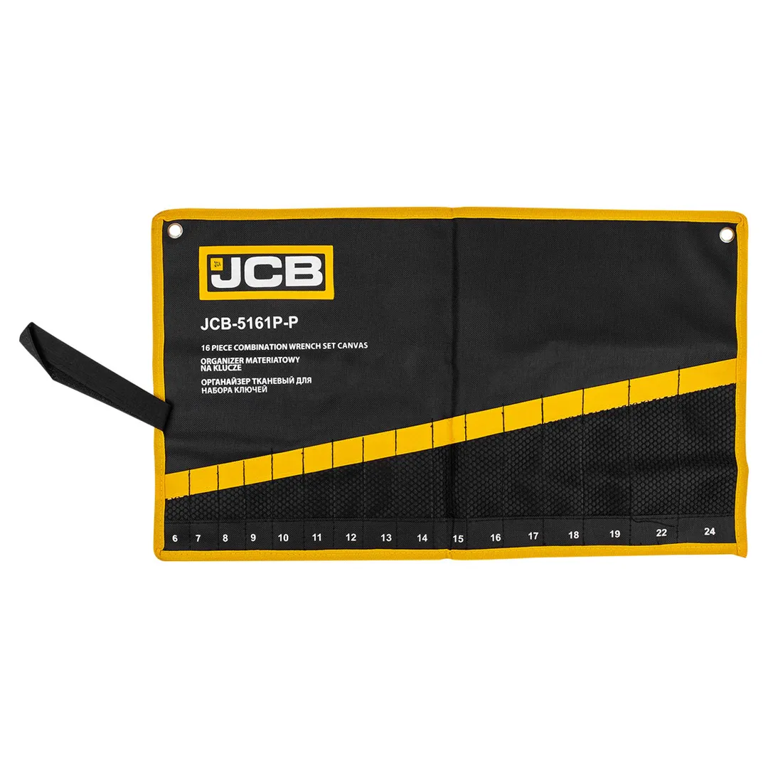 Органайзер тканевый для набора ключей 16пр. JCB JCB-5161P-P