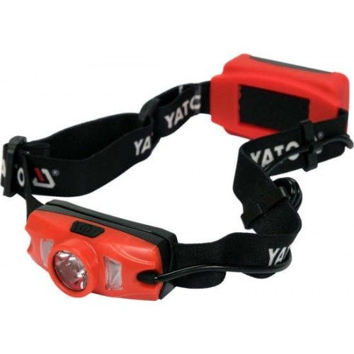 Фонарик налобный CREE XTE (500lm, 70м., 3.7V, 1000mAh, usb, IP44, 6 режимов работы) YATO YT-08596