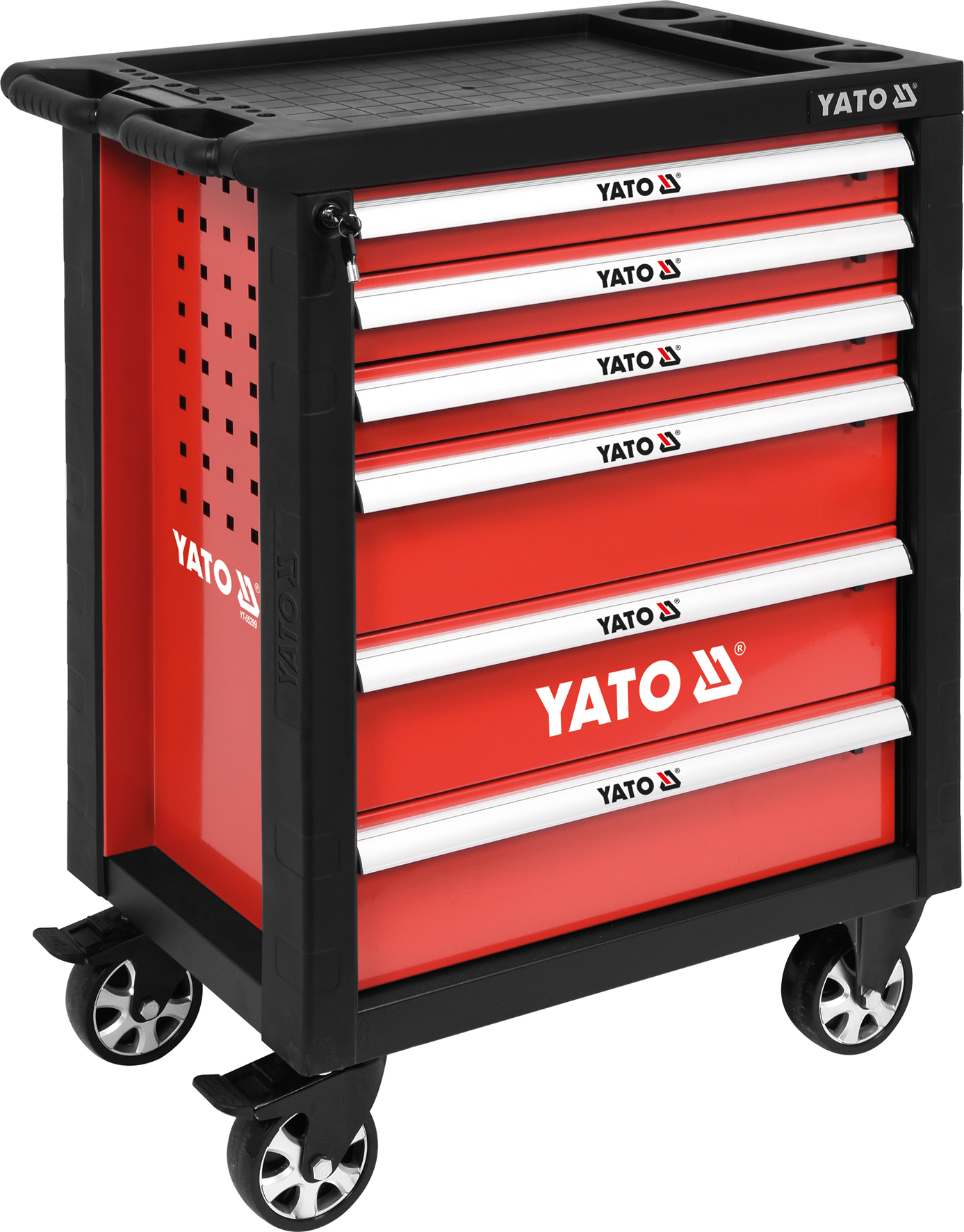 Ящик для инструмента передвижной 6 шуфляд 975х765х465мм  YATO YT-55299