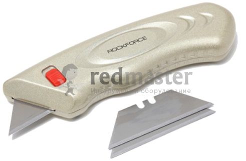Нож универсальный в металлическом корпусе с запасными лезвиями 3шт  ...Rock FORCE RF-5055P42