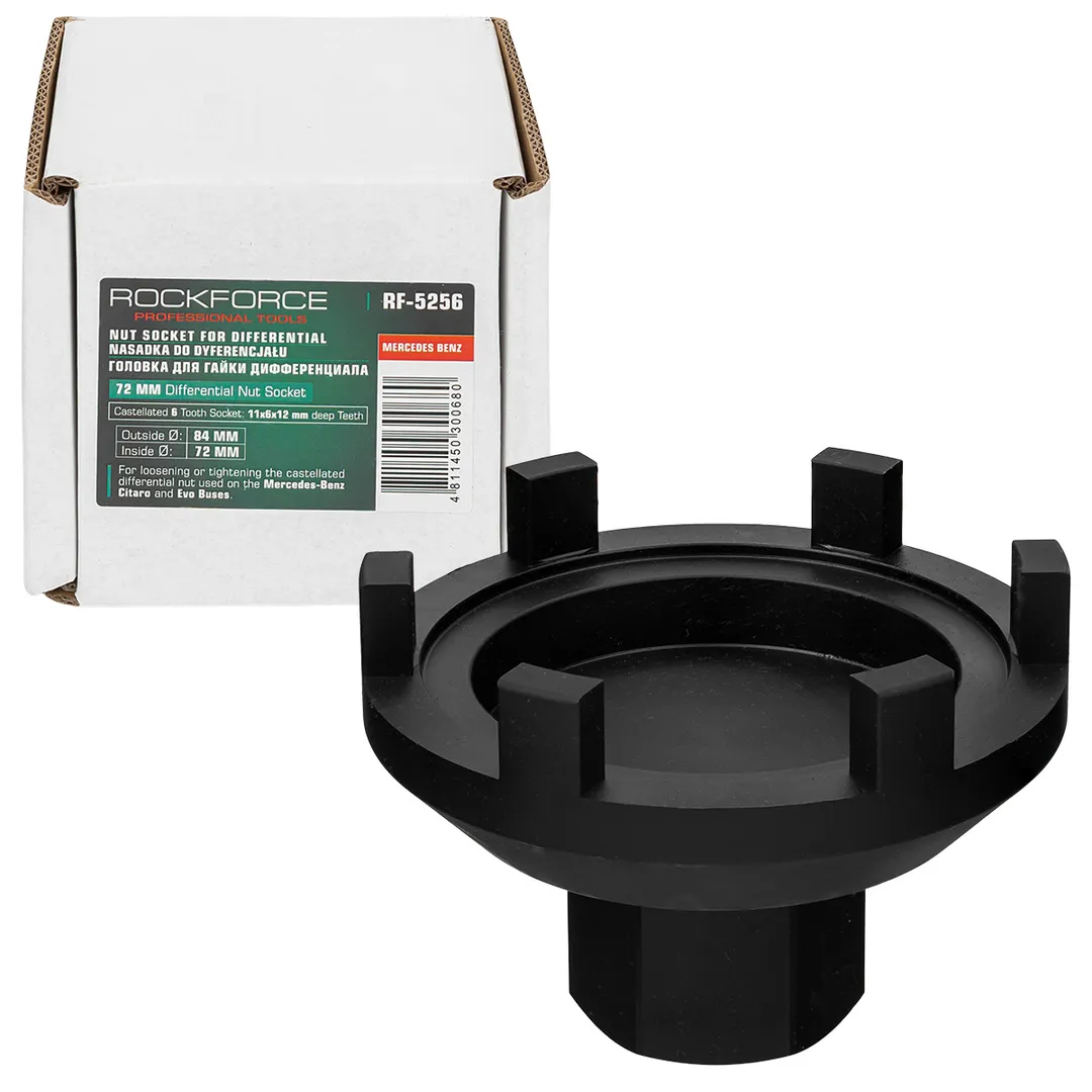 Головка для гайки дифференциала MERCEDES BENZ 72мм RockFORCE RF-5256