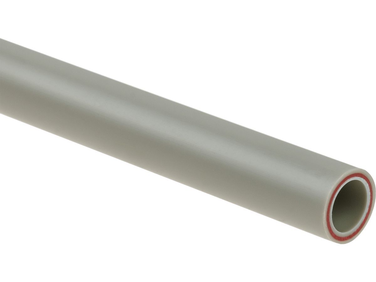 Труба ПП стекловолокно 25х4,2 PN25 SDR6 сер. 4м AV Engineering AV22225P84204