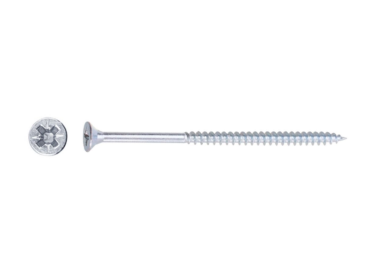 Шуруп универсальный 5.0х100 мм белый цинк (1500 шт в коробе) STARFIX SM-67680-1500