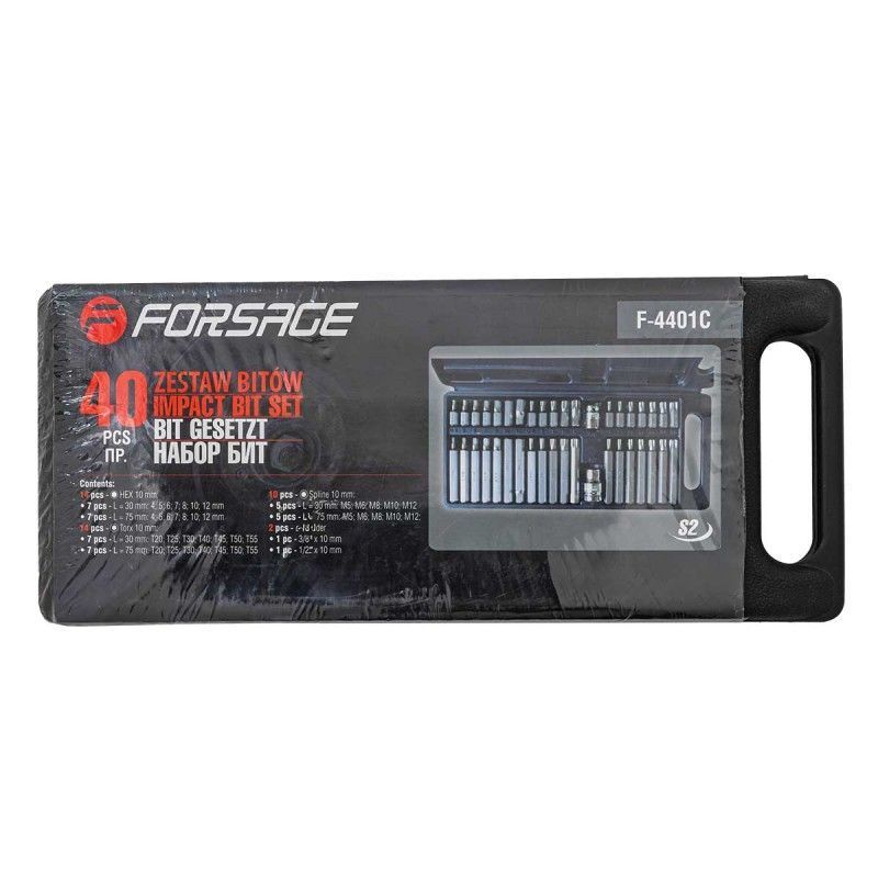 Кейс для набора бит 40 пр. Forsage F-4401C кейс