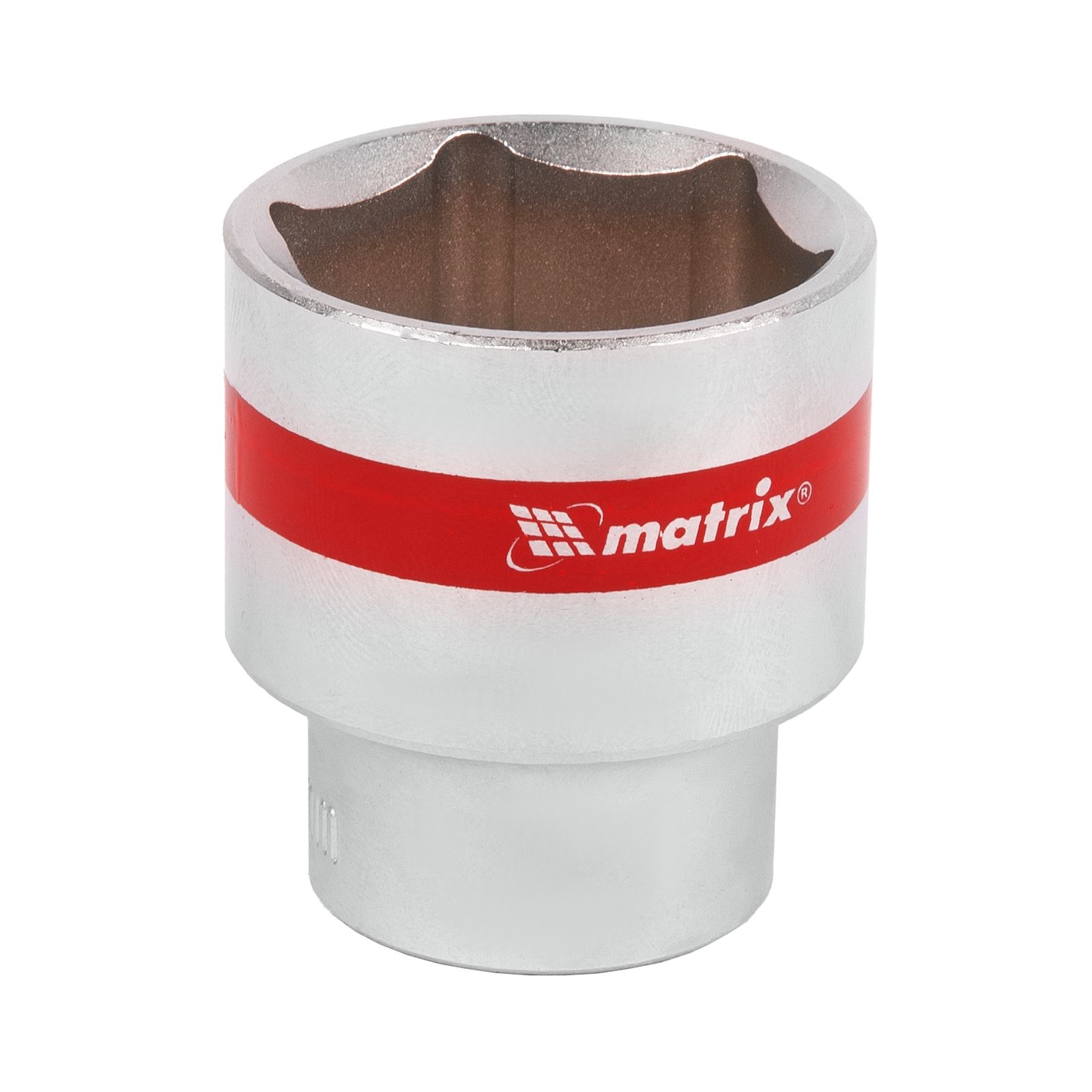 Головка торцевая, 30 mm, 6-гранная, CrV, под квадрат 1/2", хромированная Matrix 13130