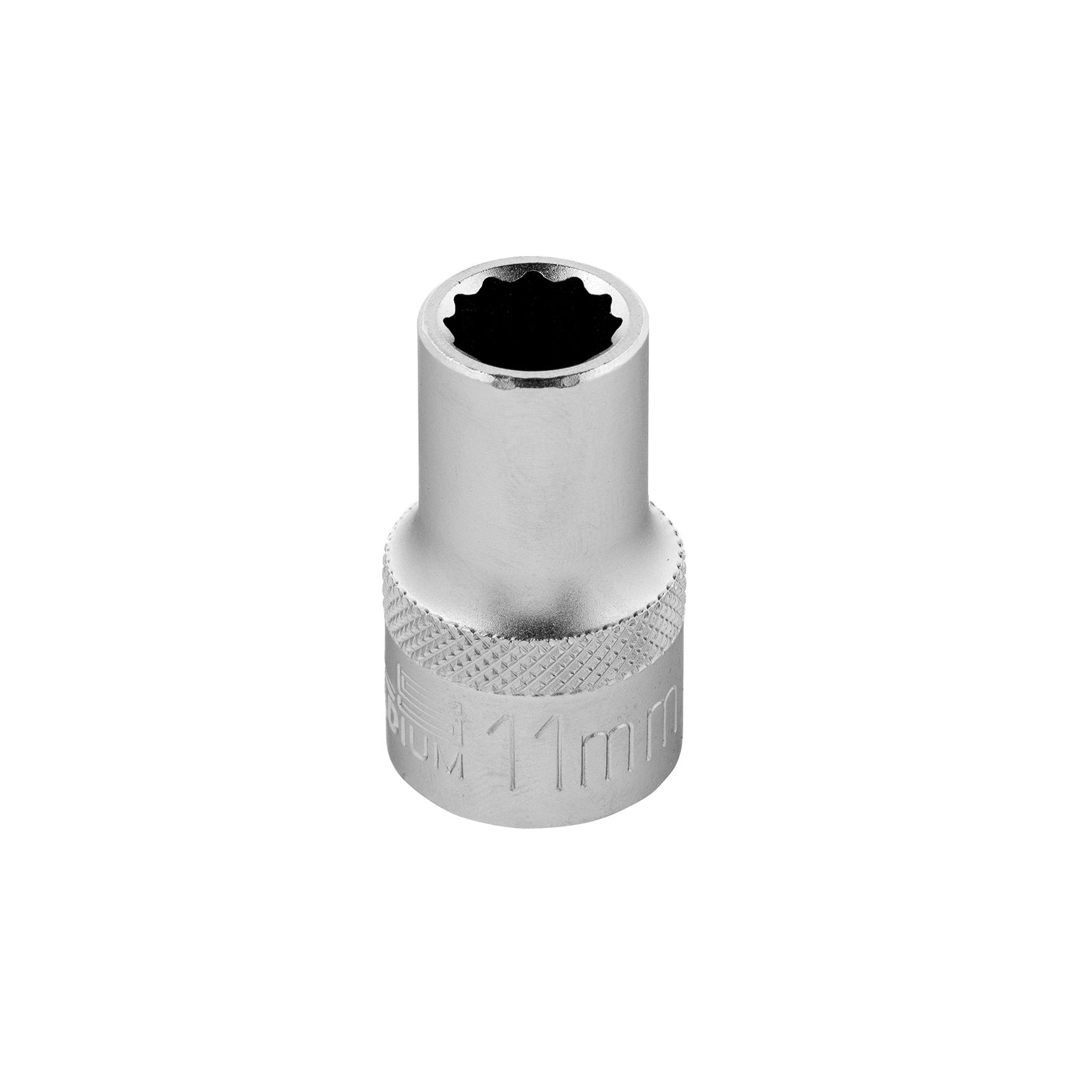 Головка торцевая, 11 mm, 12-гранная, CrV,под квадрат 1/2", хромированная Stels 13653