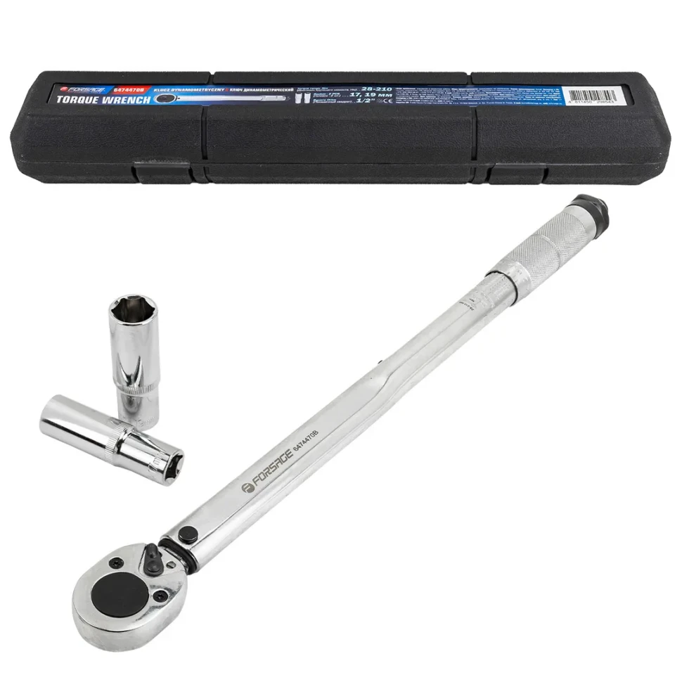 Ключ динамометрический 28-210 Нм 1/2"  Forsage F-6474470B