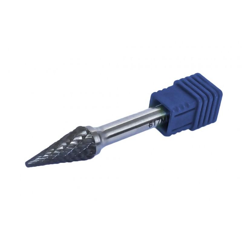 Шарошка коническая  по металлу(? 6mm,? хвостовика 6mm), в пластиковом футляре Forsage F-617M0618