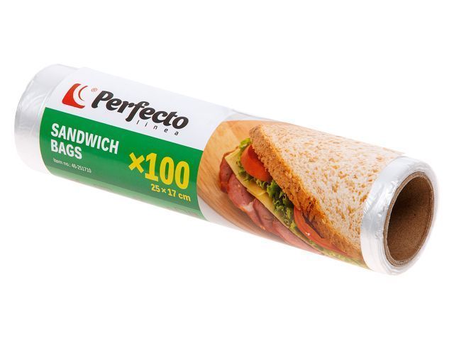 Пакеты для бутербродов, 100 шт.  PERFECTO LINEA 46-251710