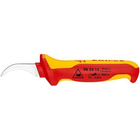 Нож для удаления изоляции VDE 1000V, L-190 мм, 2-комп. рукоятка  KNIPEX 985313