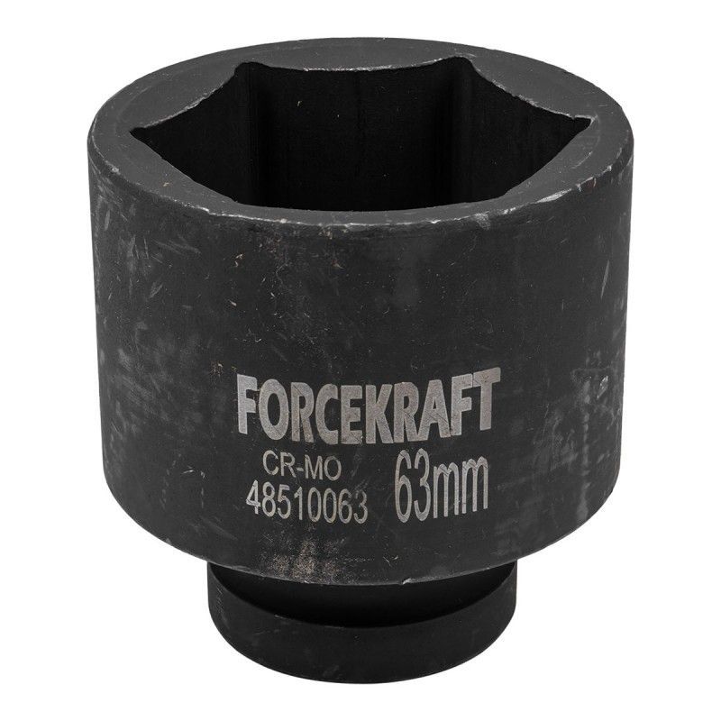 Головка ударная глубокая 1", 63мм (6гр)  FORCEKRAFT FK-48510063
