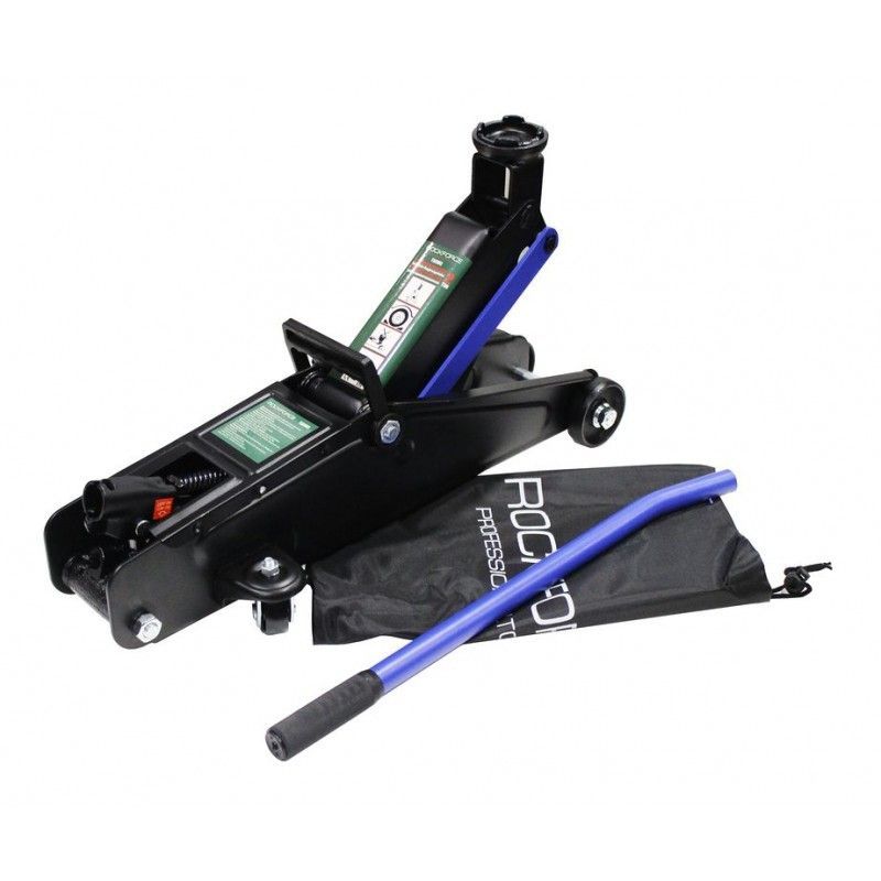 Домкрат подкатной гидравлический 2т (h min 135мм, h max 385мм) Rock FORCE RF-T82003(new)