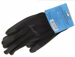 Перчатки универсальные (черные), с полиуретановым покрытием. р-8  ...UNITRAUM UN-P003-8