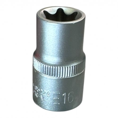 Головка торцевая 1/2" TORX Е16, L38 мм, CrV H-D HD-05224