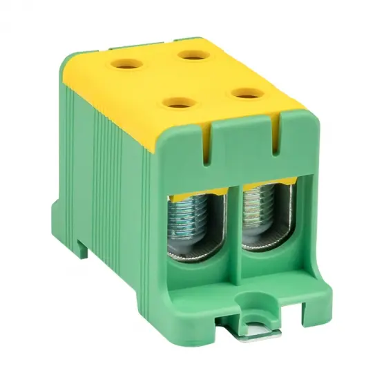 Клемма двойная КСВ 16-95 желто-зеленая  EKF plc-kvs2-16-95-y-green