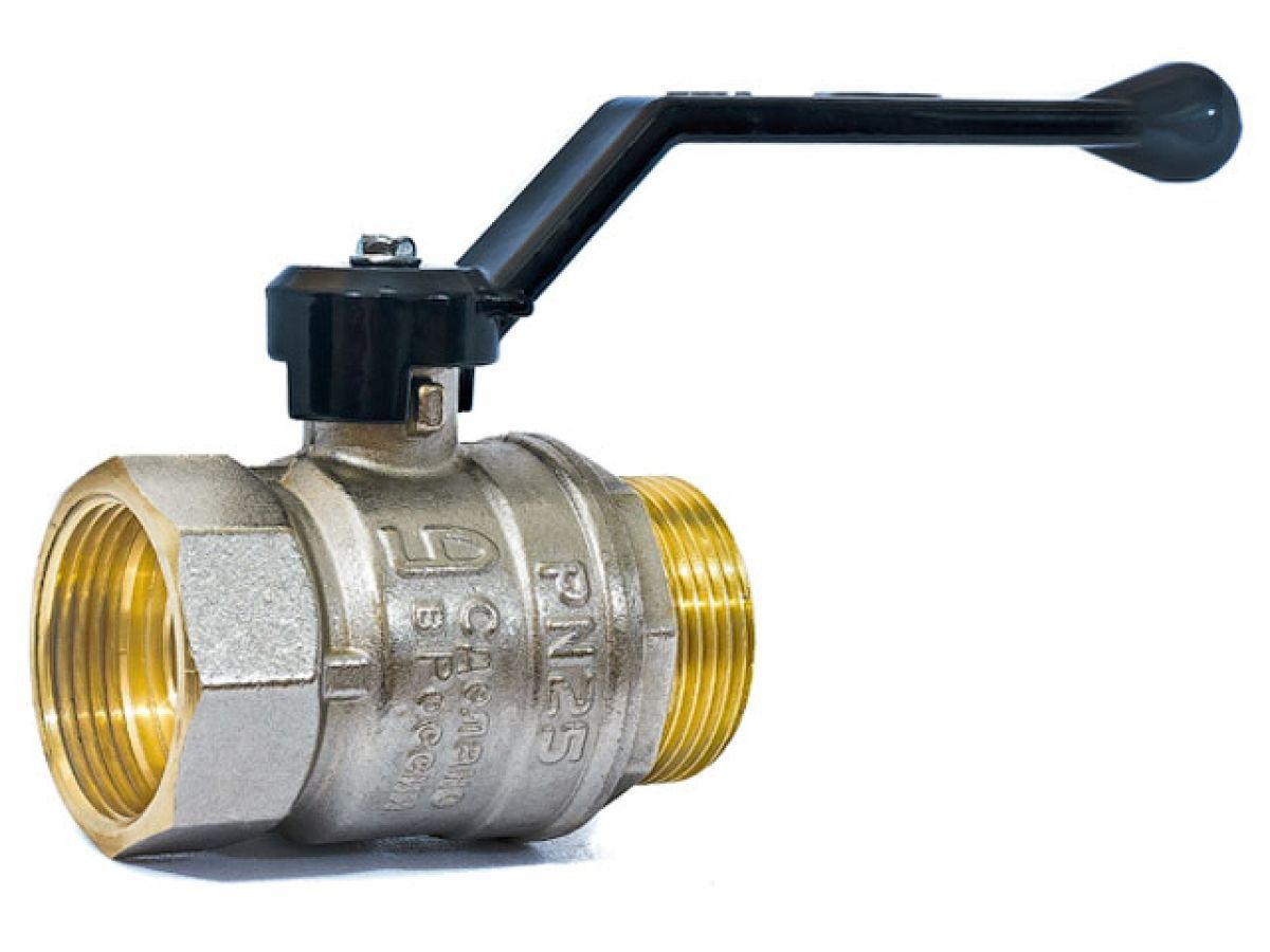 Кран шаровый 1" стандарт нар.-вн. ручка PN 40, LD LD47.303.25