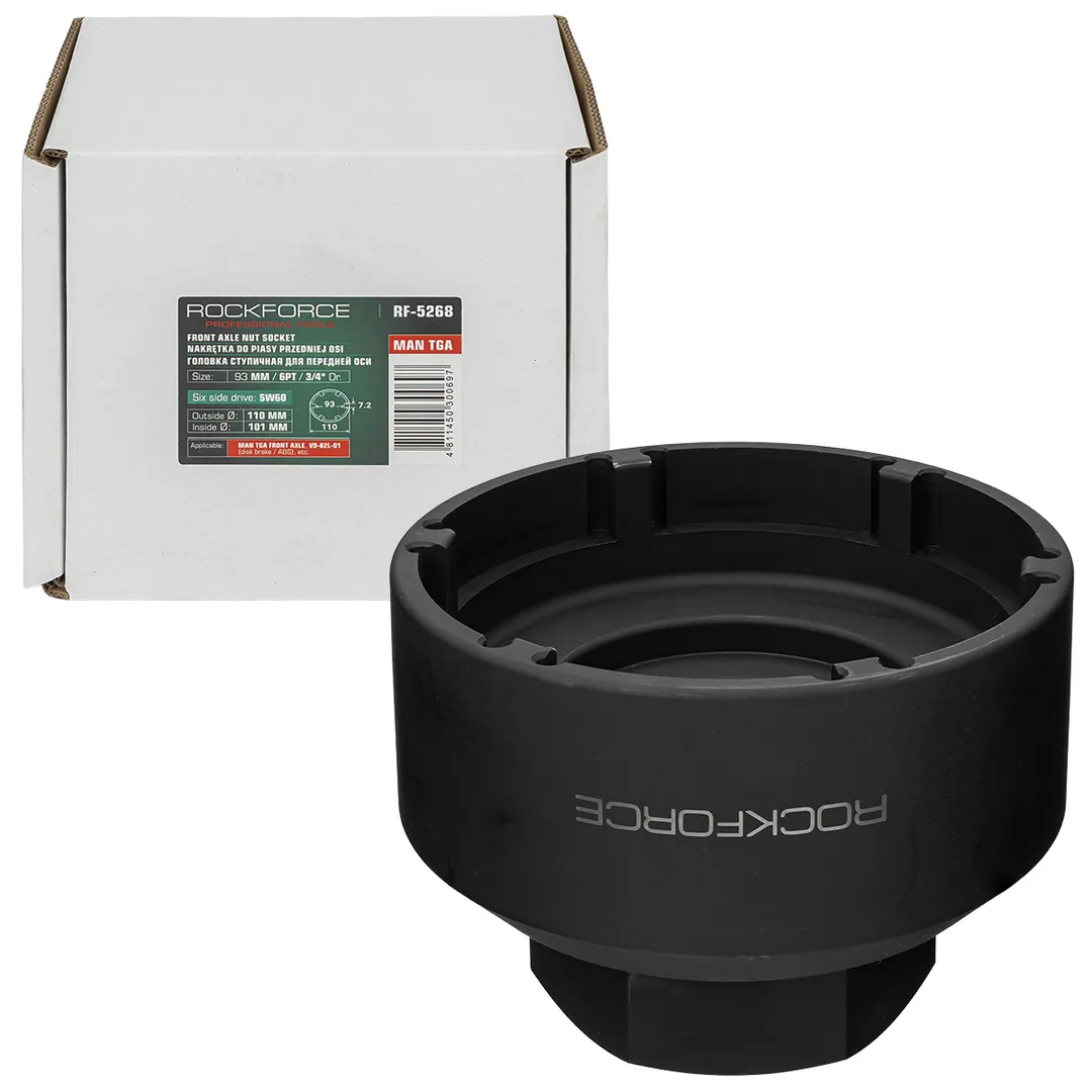 Головка ступичная для передней оси MAN 3/4", 93мм (6гр.) RockFORCE ...Rock FORCE RF-5268