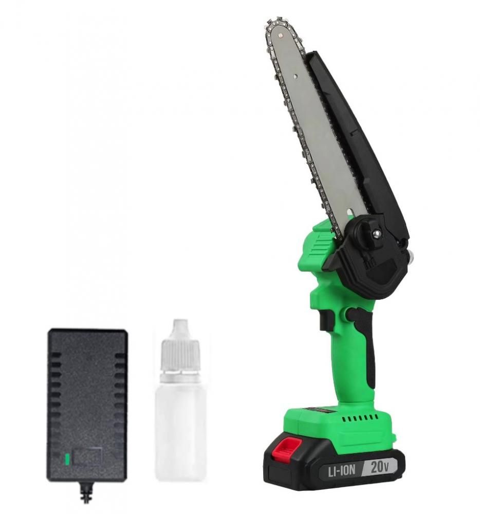 Пила цепная аккумуляторная, 20В, 1АКБ 4,0 А/ч, шина 200 мм,  шаг 1/4", 45 звеньев, скорость цеп...Deko 082-1858