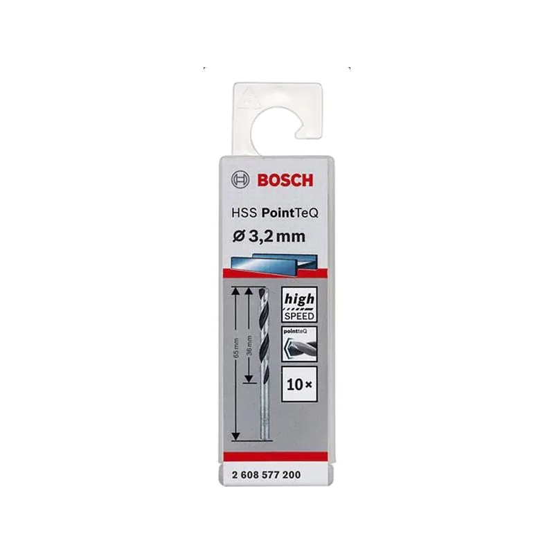 Сверло по металлу 3,2х65 мм HSS PointTeQ BOSCH 2.608.577.200
