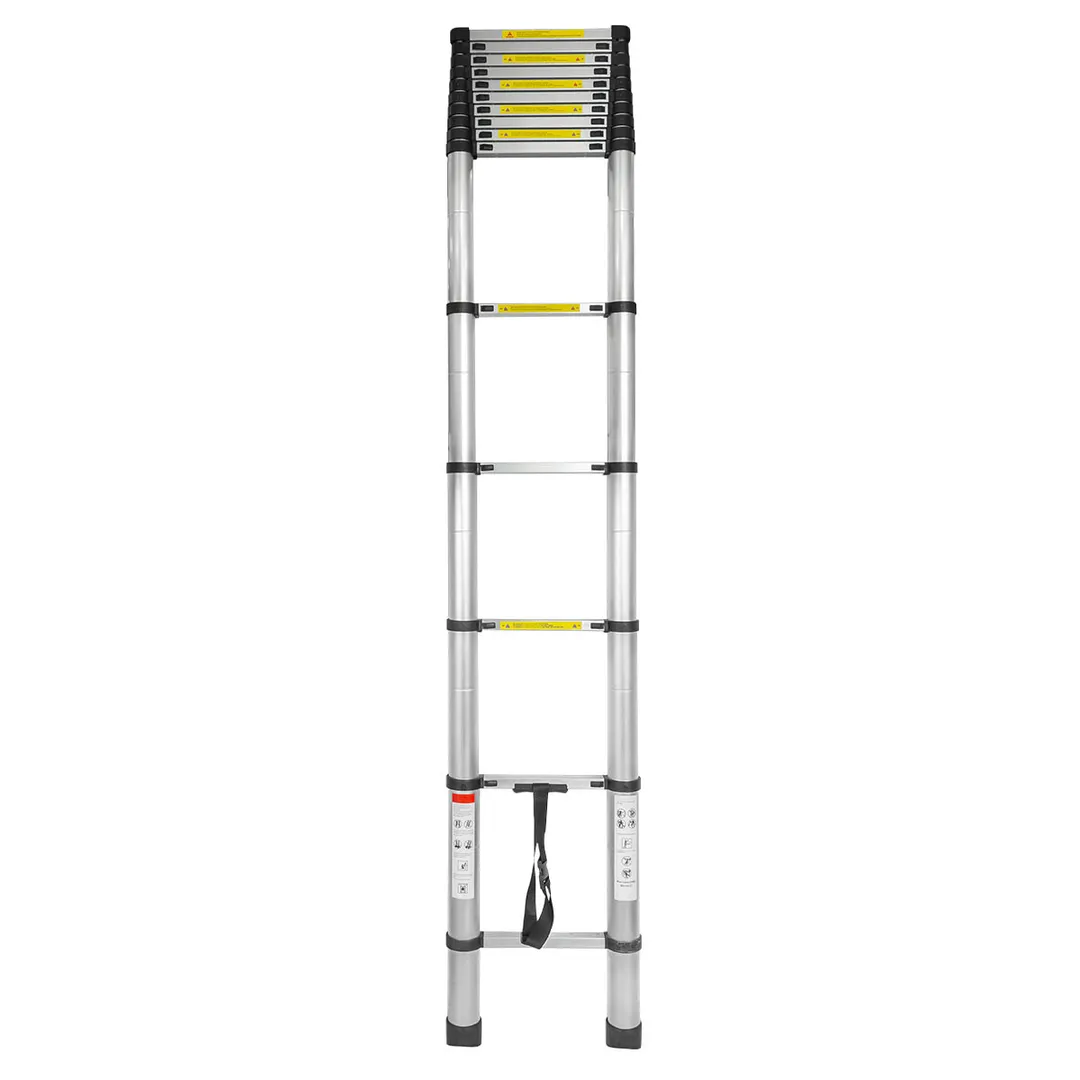 Лестница телескопическая алюм. бытовая 5.8м (15 ступ.) Forsage F-UP580