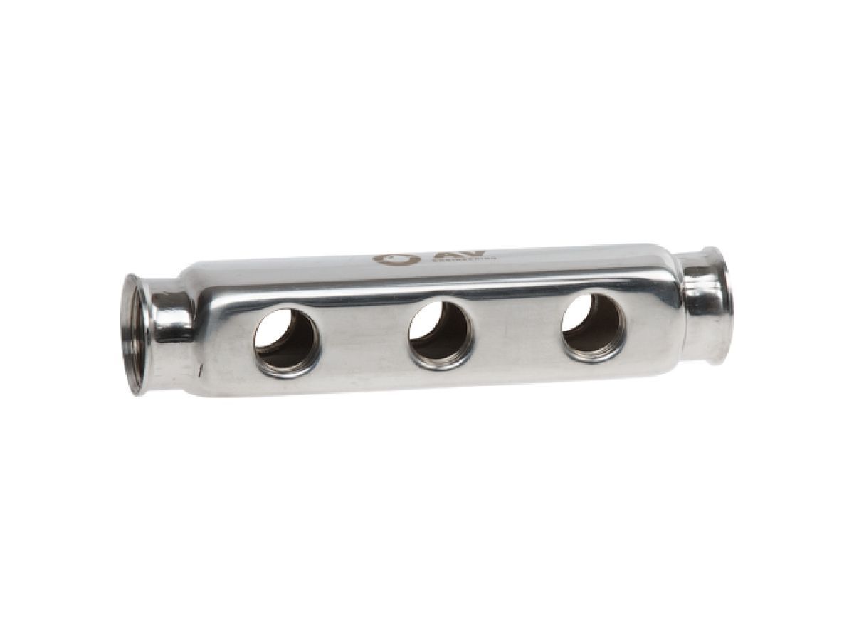 Коллектор 1/2"х3 вых. двухсторонний AV Engineering AVE155018