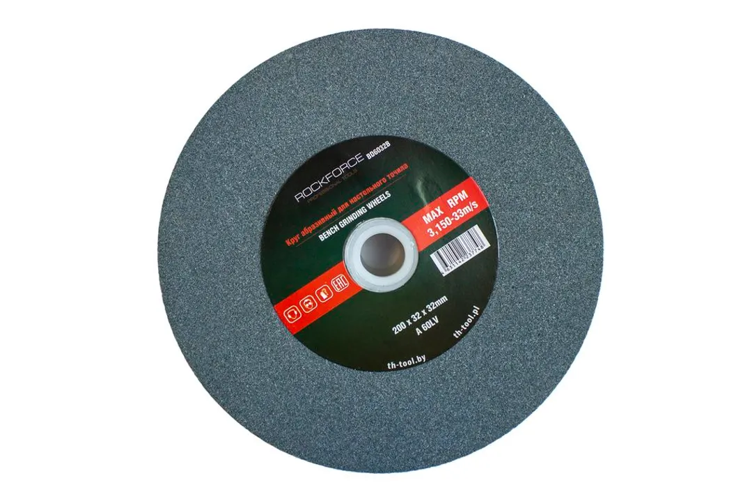 Круг абразивный для настольного точила 150x20x25.4 мм. (№80)  Rock FORCE RF-BD8020B
