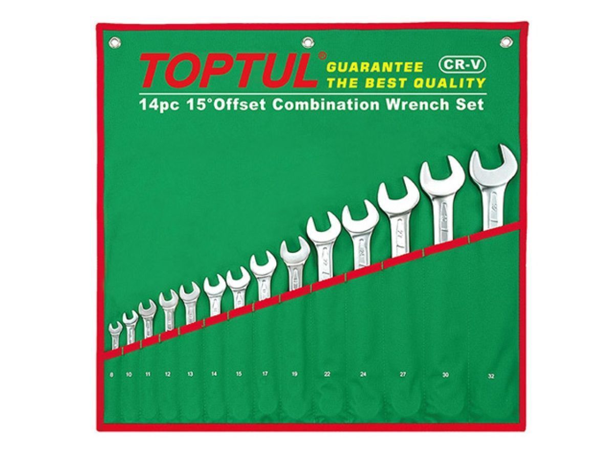 Набор ключей комбинированных 1/4" - 1-1/4" 16шт. Toptul GBAA1604