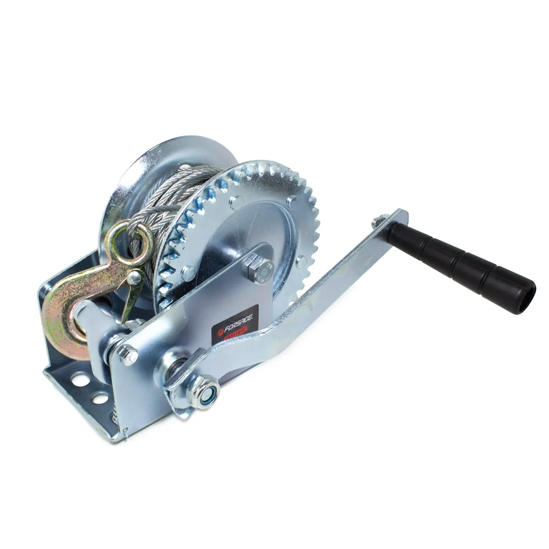 Лебедка ручная барабанная 450 кг.  Forsage F-TRT1101C