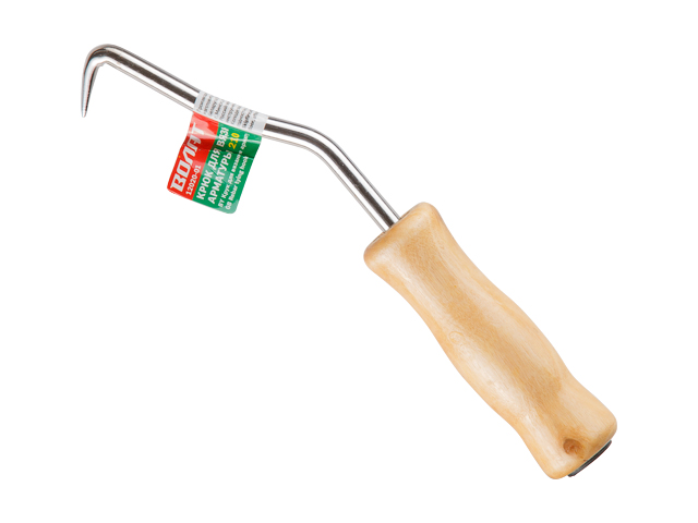 Крюк для вязки арматуры 210мм (деревянная рукоятка)  ВОЛАТ 12020-01