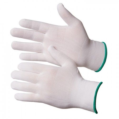 Перчатки нейлоновые белого цвета без покрытия (размер 10 (XL))  Touch  GWARD NP1001-W-XL