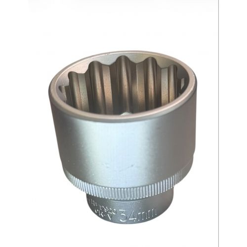 Головка торцевая 1/2" 12гр. 34 мм, L44 мм, CrV H-D HD-12920